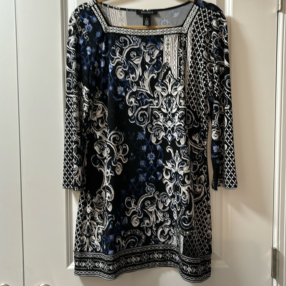 White House Black Market print tunic